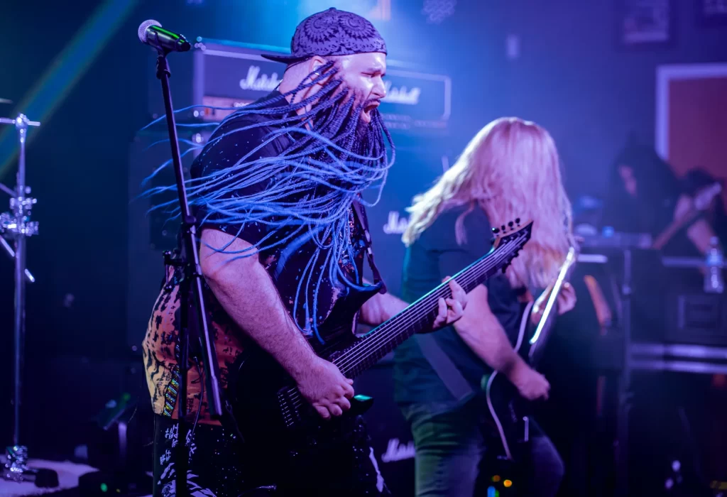 Eric Barrios and Bill Staley Playing Guitar Live On Stage
