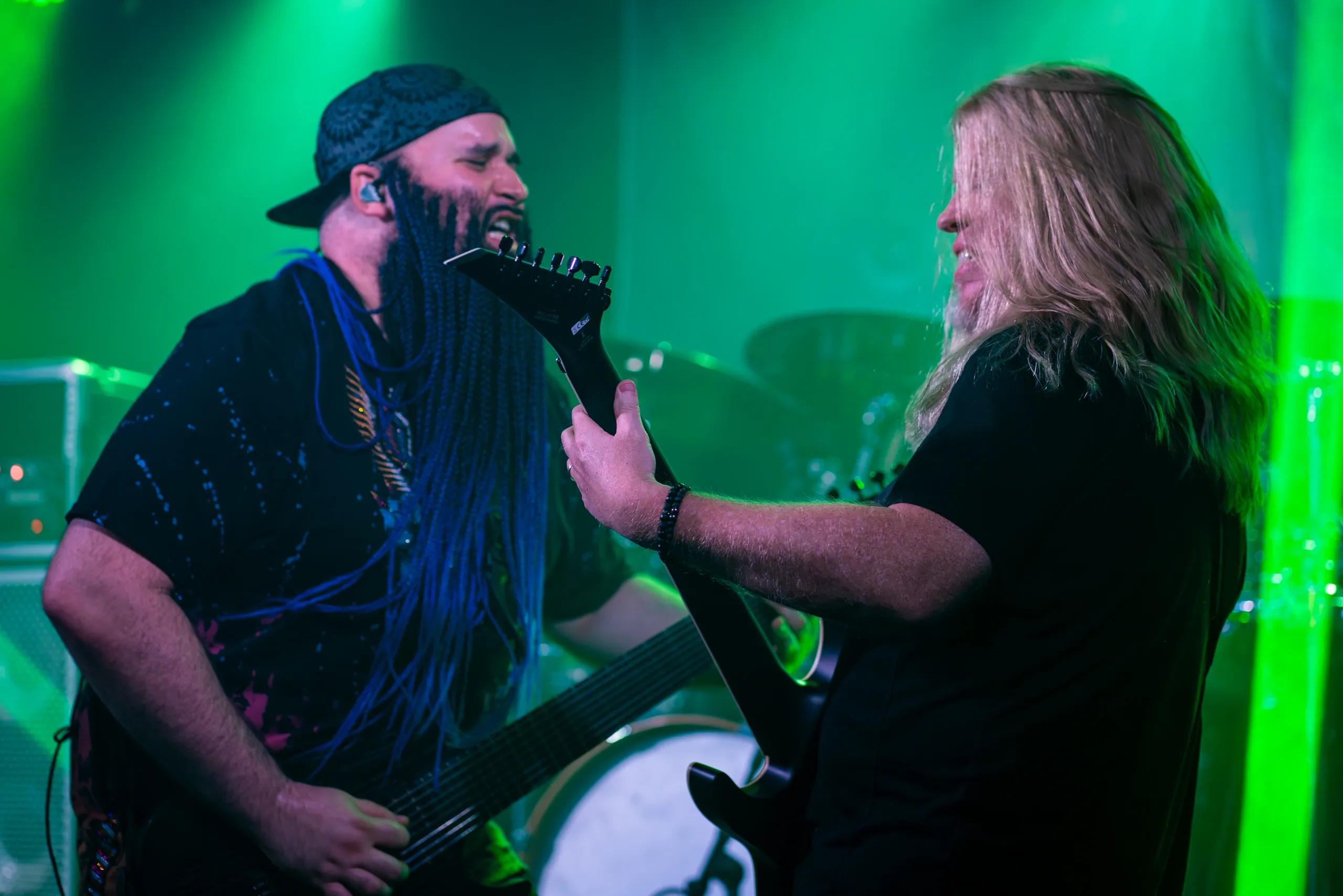 Eric Barrios and Bill Staley Playing Lead Guitars Together Live On Stage
